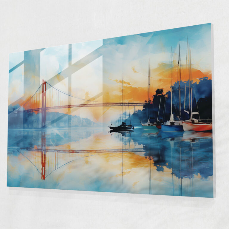 Bosphorus Bridge Glass Wall Decoration - Bosphorus Bridge, Bosphorus Bridge, Glass Print, Modern Art