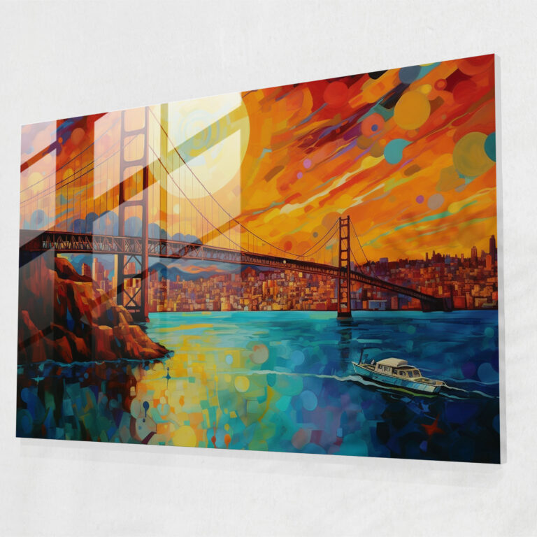 Bosphorus Bridge Glass Print - Bosphorus Bridge, Modern Art, Glass Print, Bosphorus Bridge