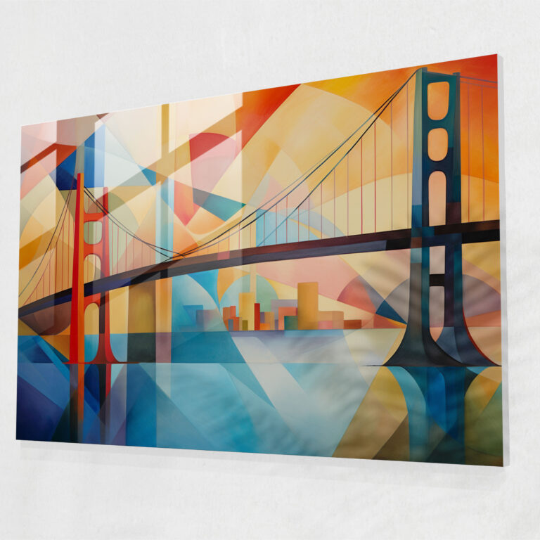 Bosphorus Bridge Glass Wall Art - Bosphorus Bridge, Glass Art, Shapes, Glass Print