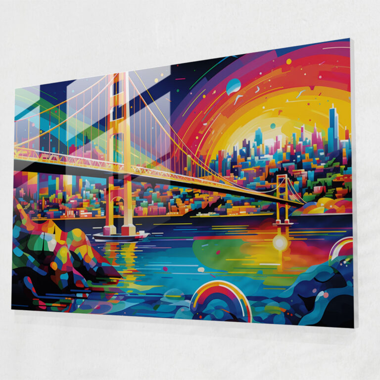 Bosphorus Bridge Glass Print - Bosphorus Bridge, Glass Wall Art, Energetic, Modern Art