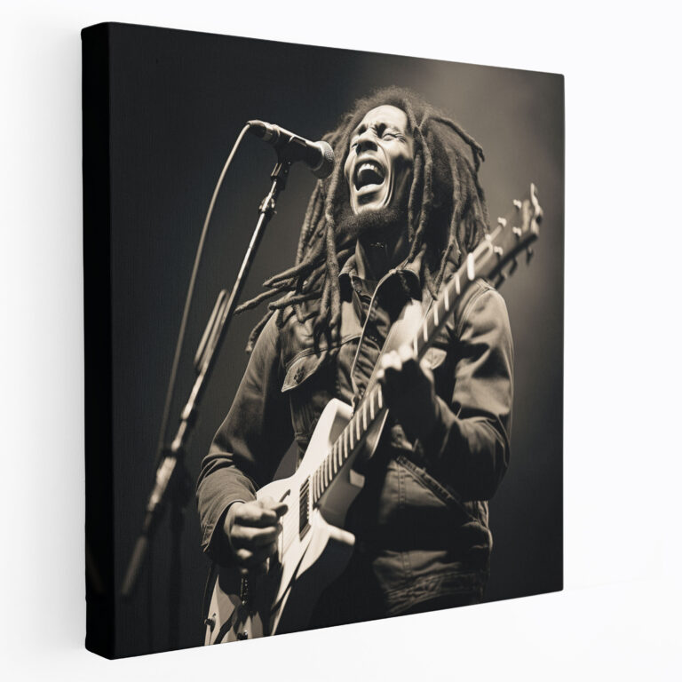 Bob Marley Wall Art - Bob Marley, Bob Marley, Black And White Photograph, Canvas Wall Art