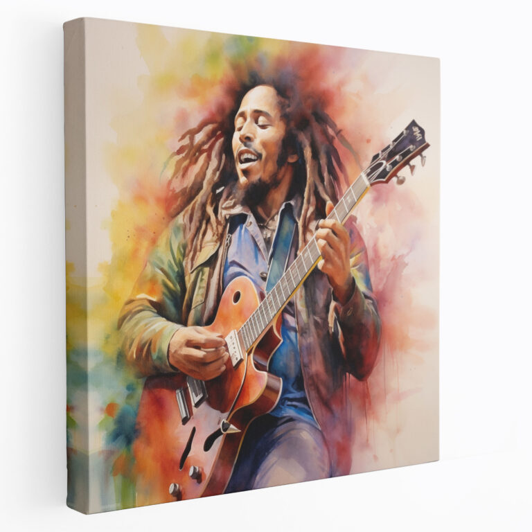 Bob Marley Wall Art - Bob Marley, Watercolor Painting, Wall Art, Wall Decoration