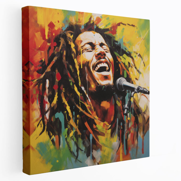 Bob Marley Wall Decoration - Bob Marley, Positive Energy, Canvas, Home Decoration
