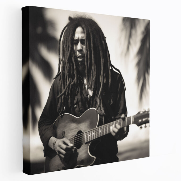Bob Marley Wall Art - Timeless Black And White Photograph - Bob Marley, Canvas Wall Art, Bob Marley Wall Decoration, Bob Marley