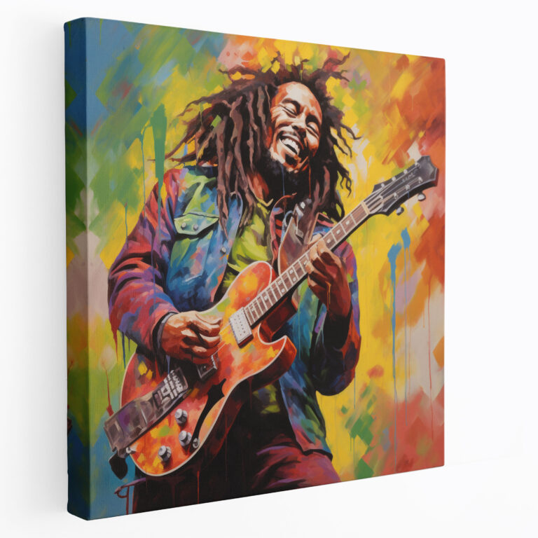 Bob Marley Canvas Print - Reggae Music Wall Art - Bob Marley, Home Decoration, Wall Decoration, Canvas