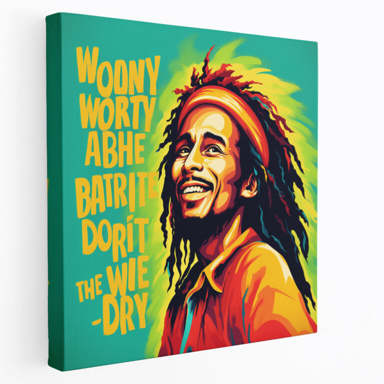 Bob Marley Wall Art - Inspiring Quote Canvas Print - Bob Marley, Canvas, Wall Art, Canvas Wall Art