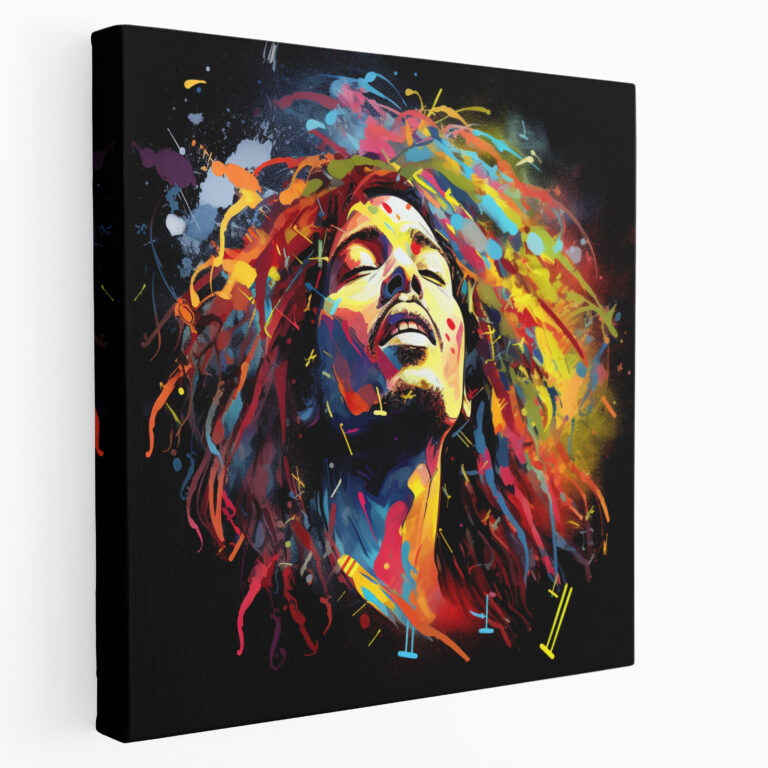Bob Marley Canvas Print - Musical Notes Wall Art - Bob Marley, Wall Art, Bob Marley, Canvas Print