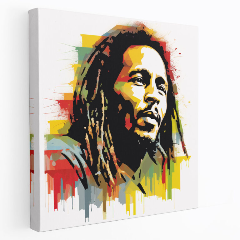 Bob Marley Canvas Print - Bob Marley, Minimalist Artwork, Simplicity, Bob Marley