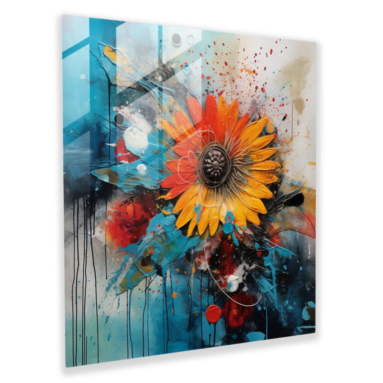 Bohemian Fusion Glass Print - Bohemian, Vibrant Colors, Glass Print, Glass Wall Art