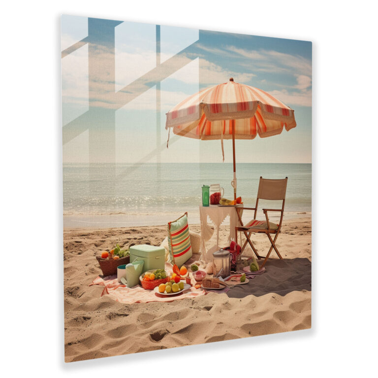 Bohemian Beach Escape Glass Print - Bohemian, Bohemian, Wall Decoration, Glass Wall Art