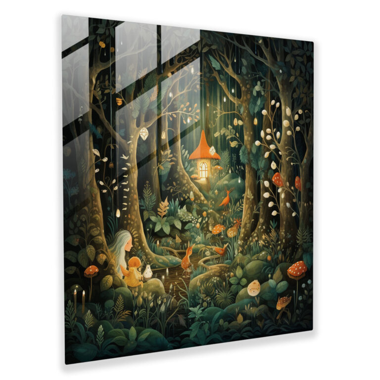 Bohemian Fairy Tale Glass Print - Bohemian, Modern Art, Glass Art, Bohemian