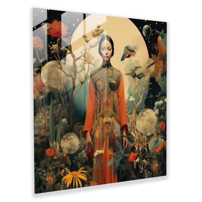 Bohemian Fusion Glass Print - Bohemian, Glass Print, Fabrics, Glass Art