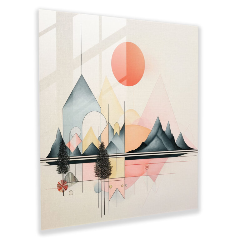 Bohemian Landscape Glass Print - Bohemian, Glass Art, Bohemian Landscape, Wall Decoration