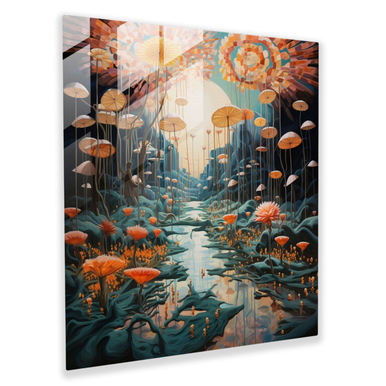 Bohemian Dreams Glass Print - Bohemian, Painting, Home Decoration, Glass Wall Art