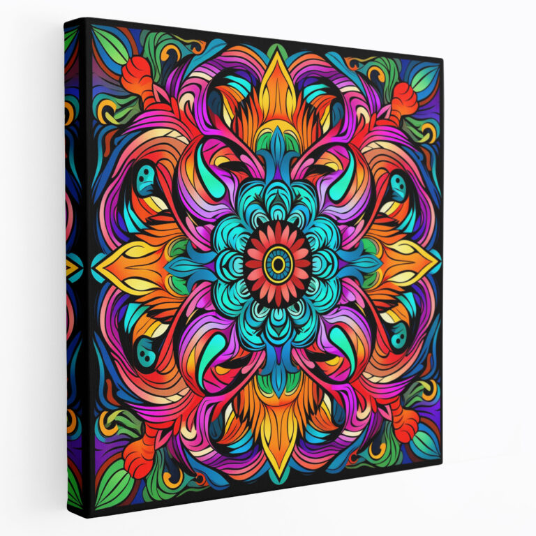 Bohemian Kaleidoscope Canvas Print - Bohemian, Kaleidoscope, Lively, Wall Art