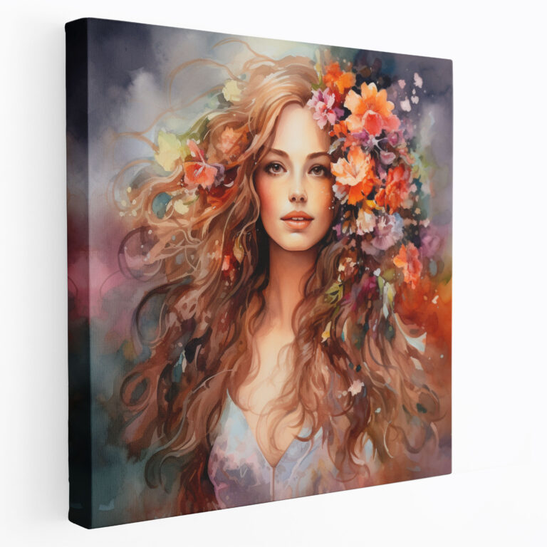 Bohemian Watercolor Canvas Print - Bohemian, Bohemian Decor, Canvas, Canvas Print
