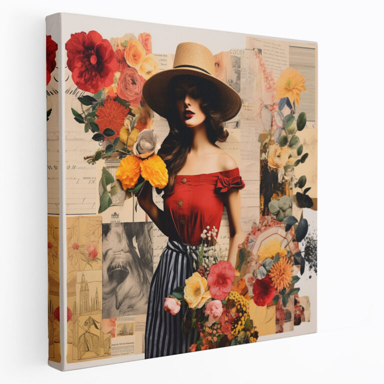 Bohemian Collage Canvas Print - Bohemian, Canvas Wall Art, Canvas, Creativity