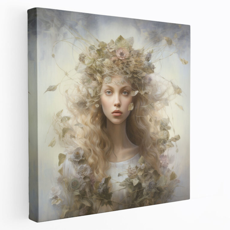 Bohemian Nature Goddess Canvas Print - Bohemian, Bohemian, Canvas Wall Art, Wall Art