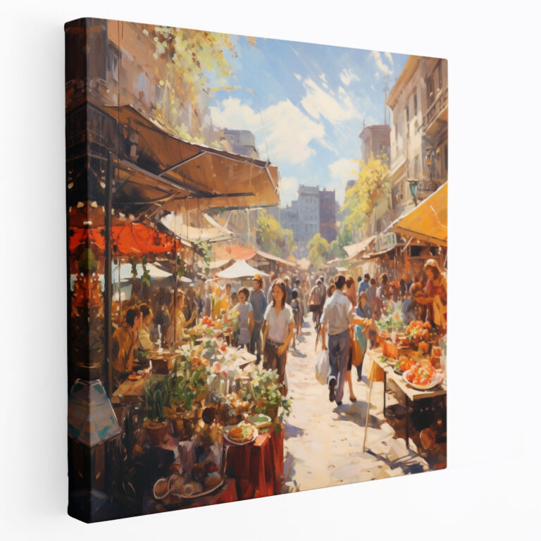 Bohemian Market Canvas Print - Bohemian, Canvas, Wall Decoration, Canvas Wall Art