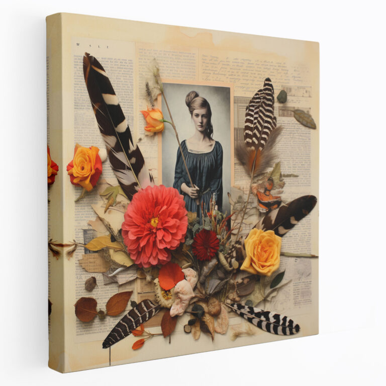 Bohemian Collage Canvas Print - Bohemian, Canvas, Bohemian Canvas Print, Collage