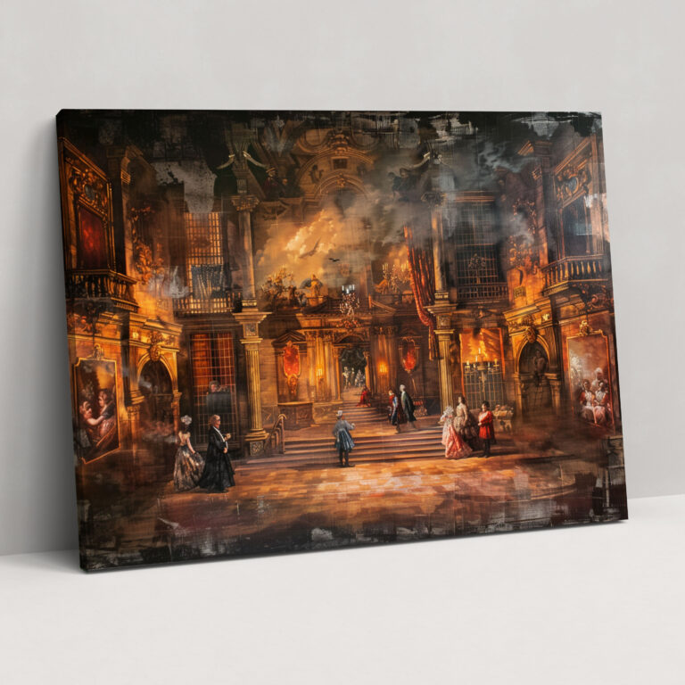 Dramatic Baroque Theatrical Canvas Print - Baroque, Wall Decoration, Dramatic, Home Decoration
