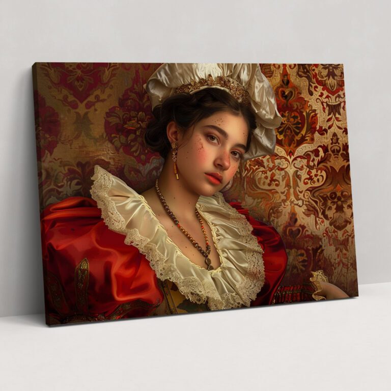 Baroque Vintage Portraits Canvas Print - Baroque, Vintage Portraits, Wall Decoration, Canvas Print