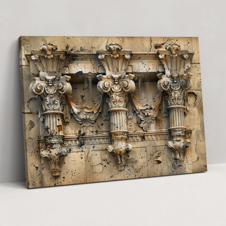 Baroque Architectural Elements Wall Art - Baroque, Canvas Print, Architectural Elements, Canvas Wall Art