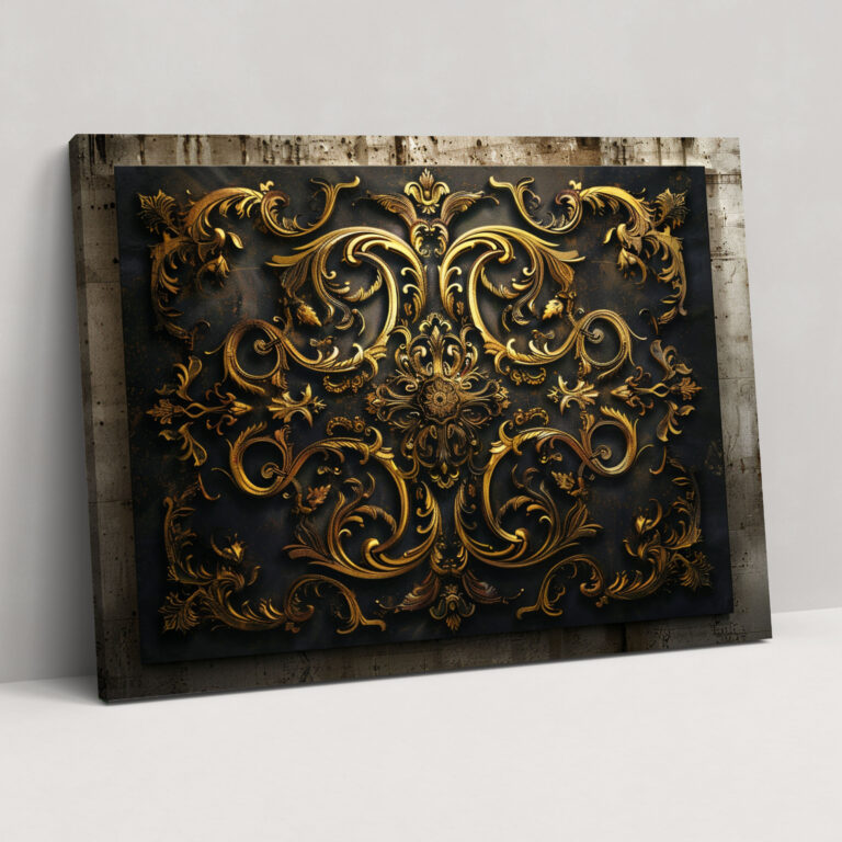 Baroque Ornamental Motifs Canvas Print - Baroque, Canvas Wall Art, Canvas, Baroque