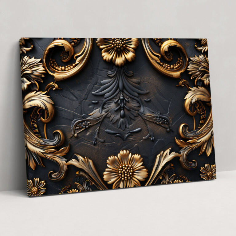 Baroque Ornate Gold Frame Canvas Print - Baroque, Baroque, Wall Art, Canvas