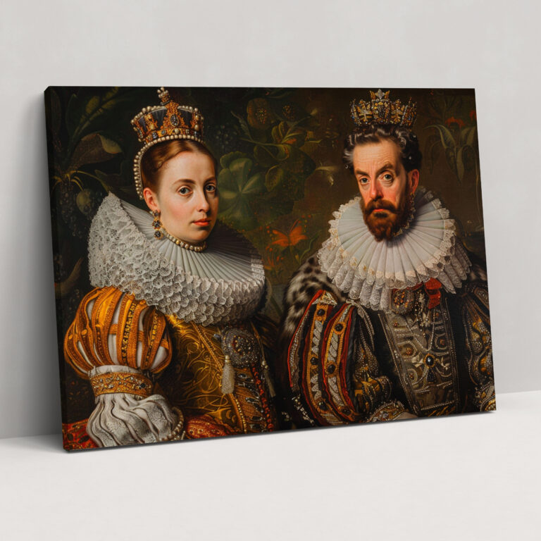 Baroque Style Painting King And Queen Wall Art - Baroque, Canvas, Wall Art, Home Decoration
