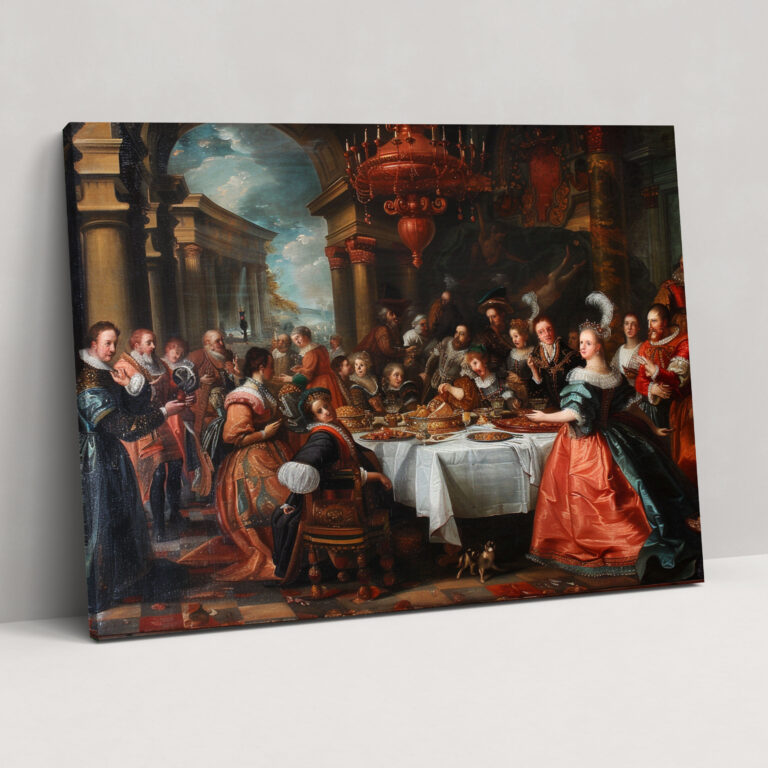 Baroque Style Painting Wall Decoration - Baroque, Canvas Print, Canvas, Baroque Style Painting
