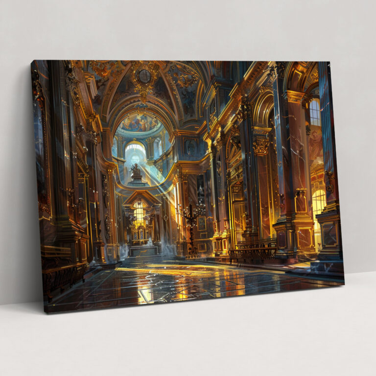 Baroque Style Painting Canvas Print - Baroque, Baroque Style Painting, Canvas Wall Art, Canvas Print