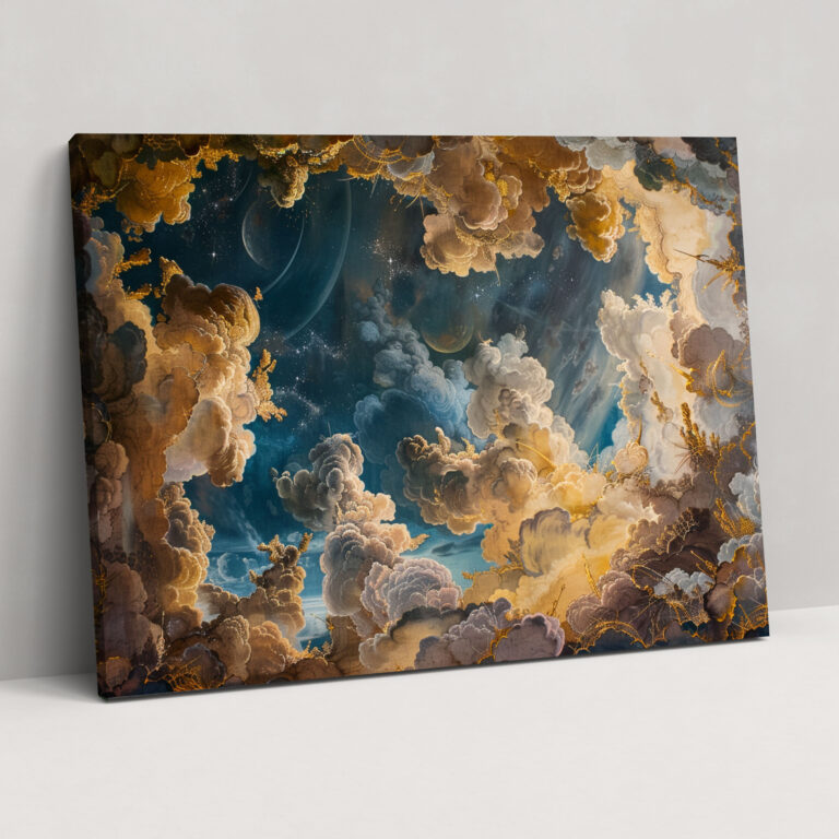 Baroque Style Painting Canvas Print - Baroque, Wall Decoration, Home Decoration, Wall Art