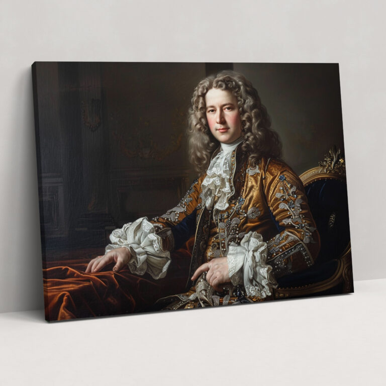 Regal Portrait Canvas Print - Baroque, Canvas Print, Canvas Wall Art, Wall Art