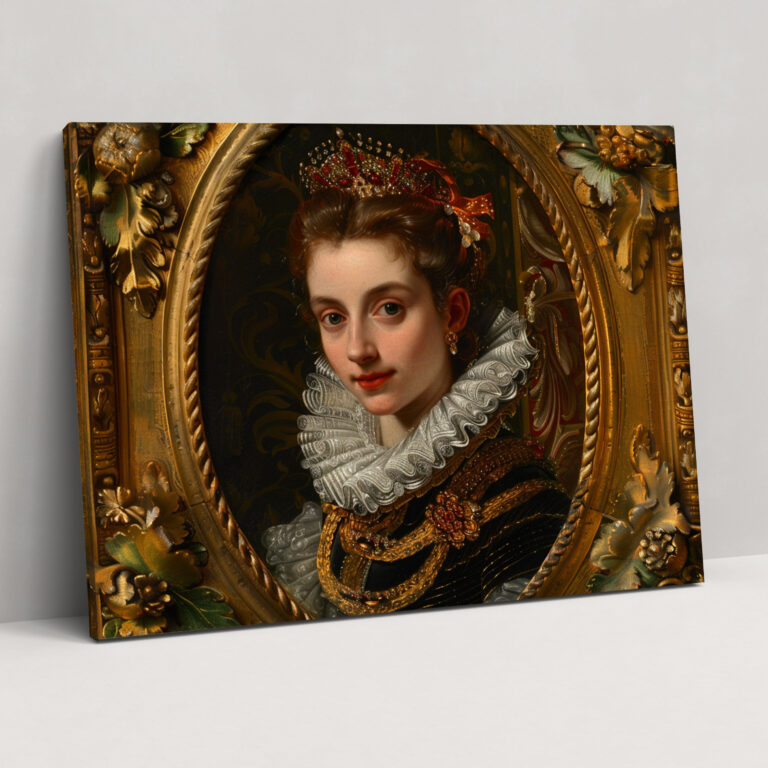 Baroque Style Painting Canvas Print - Baroque, Sophistication, Baroque Style Painting, Canvas Print