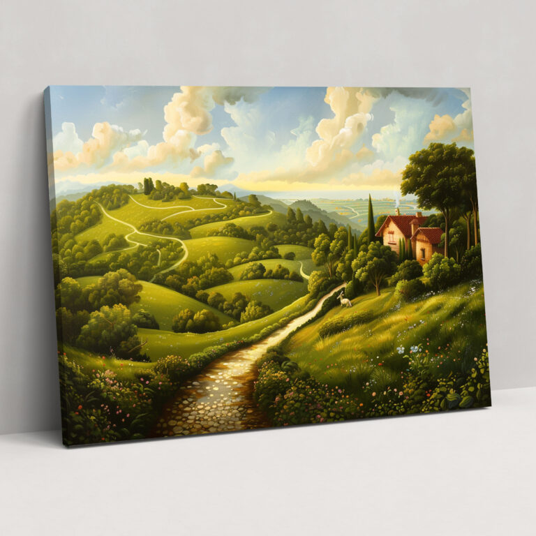 Baroque Style Painting Canvas Print - Baroque, Nature, Wall Art, Landscape