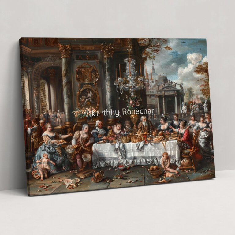Baroque Style Painting Wall Art - Baroque, Canvas, Baroque Style Painting, Opulence