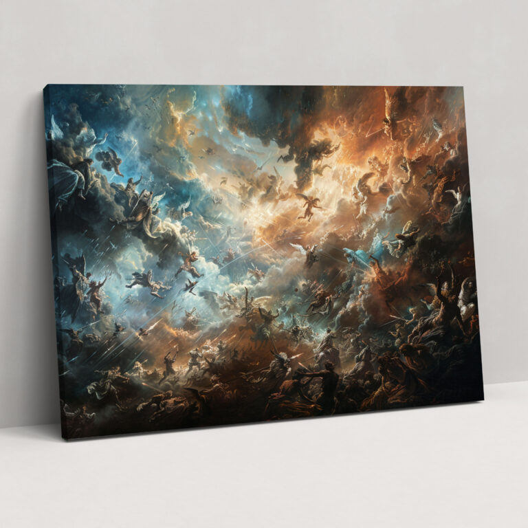 Baroque Style Painting Canvas Print - Baroque, Home Decoration, Canvas, Baroque Style Painting