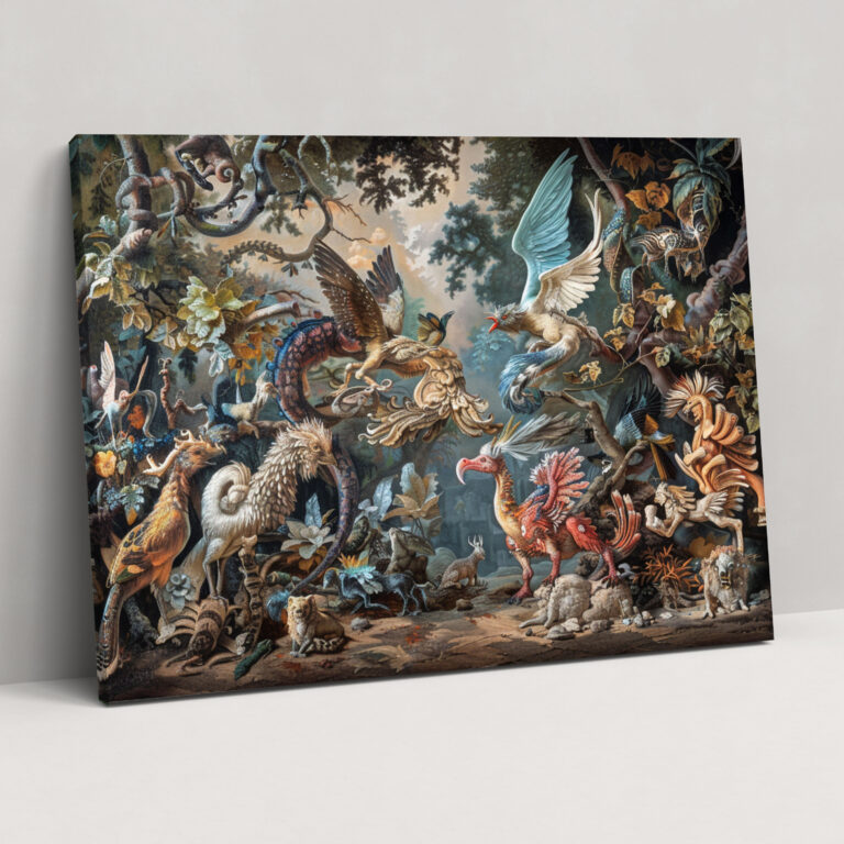 Baroque Style Painting Canvas Print - Baroque, Canvas, Home Decoration, Canvas Wall Art