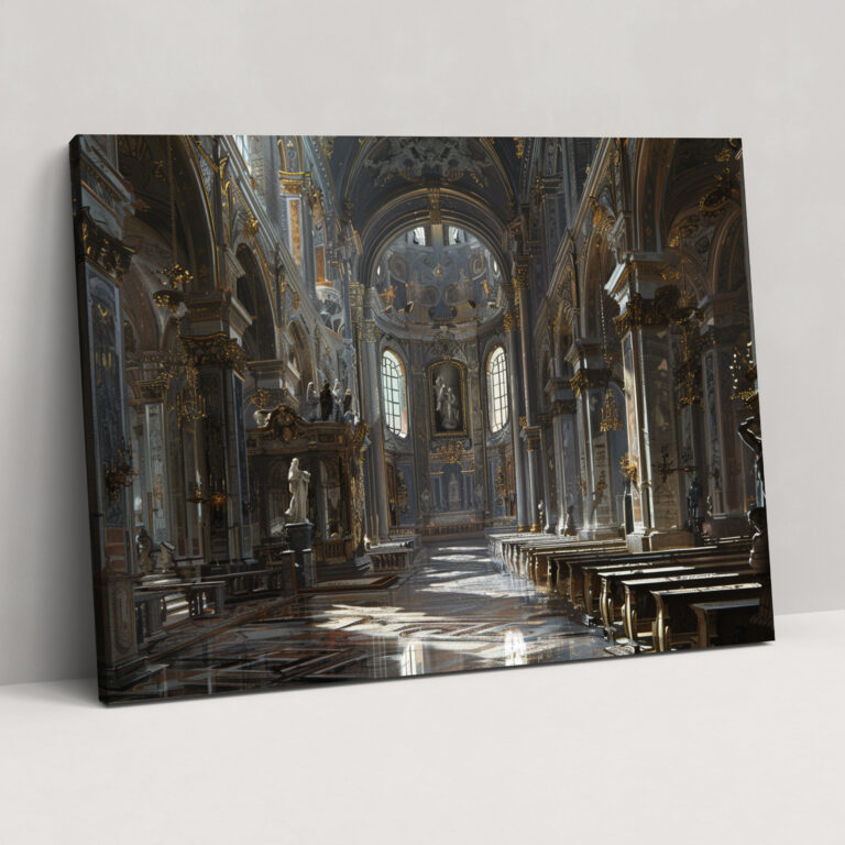 Baroque Style Painting Canvas Print - Baroque, Canvas Wall Art, Canvas Print, Wall Decoration
