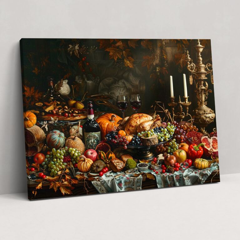 Baroque Style Painting Canvas Print - Baroque, Home Decoration, Canvas Print, Wall Decoration