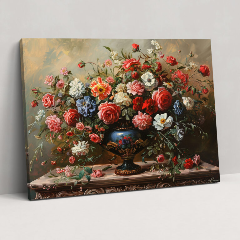Baroque Style Painting Canvas Print - Baroque, Wall Decoration, Wall Art, Canvas