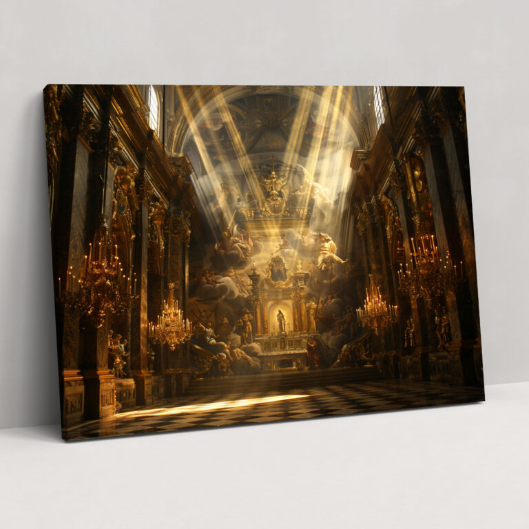 Baroque Style Painting Canvas Print - Baroque, Home Decoration, Canvas Print, Baroque Style Painting