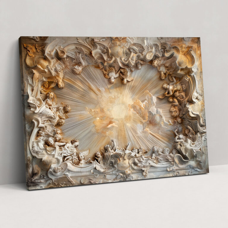Baroque Style Painting Canvas Wall Art - Baroque, Canvas Print, Wall Art, Wall Decoration