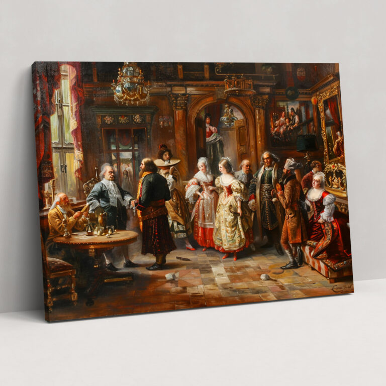 Baroque Style Painting Wall Decoration - Baroque, Canvas Wall Art, Canvas, Wall Decoration