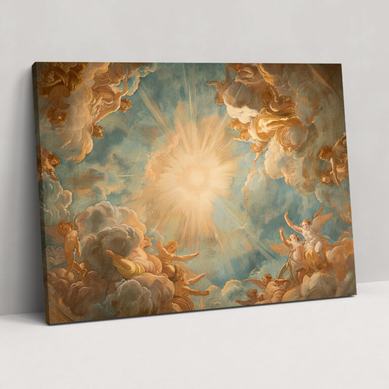 Celestial Baroque Style Wall Art - Baroque, Home Decoration, Canvas, Baroque Style Painting