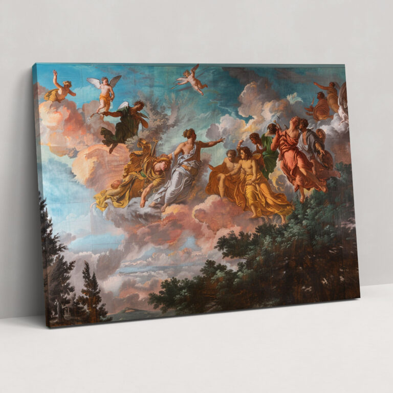 Baroque Style Painting Wall Art - Baroque, Wall Decoration, Canvas Wall Art, Canvas