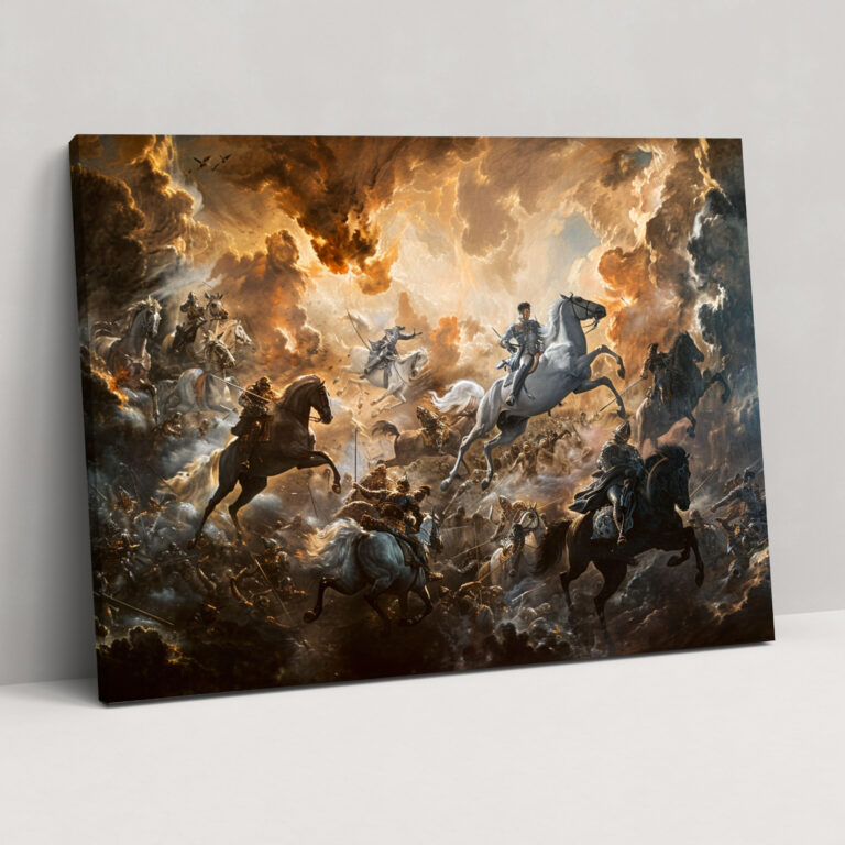 Baroque Style Painting Canvas Print - Baroque, Home Decoration, Wall Decoration, Canvas Wall Art