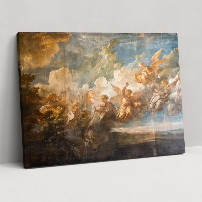 Baroque Style Painting Canvas Print - Baroque, Home Decoration, Baroque Style Painting, Canvas Print