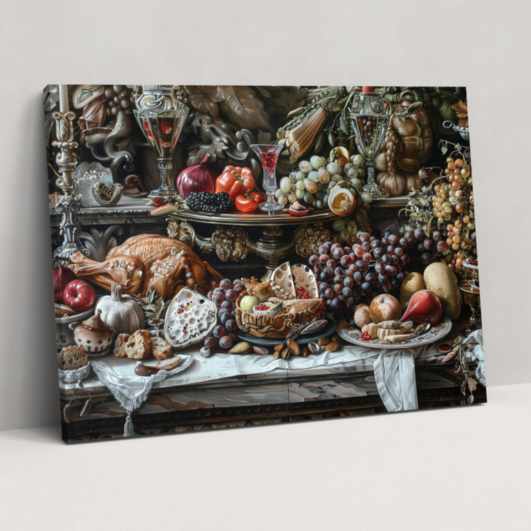 Baroque Style Painting Canvas Print - Baroque, Wall Decoration, Canvas Wall Art, Canvas